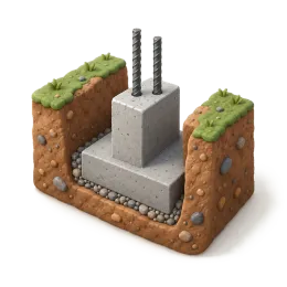 Concrete Footing Calculator illustration