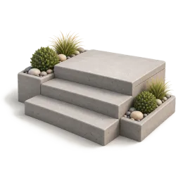 Concrete Steps Calculator illustration