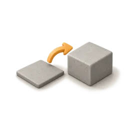 Square Feet to Cubic Yards illustration